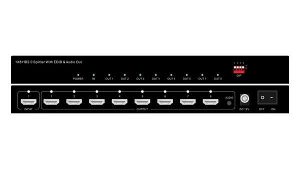 4K60 HDMI分配器1进8出